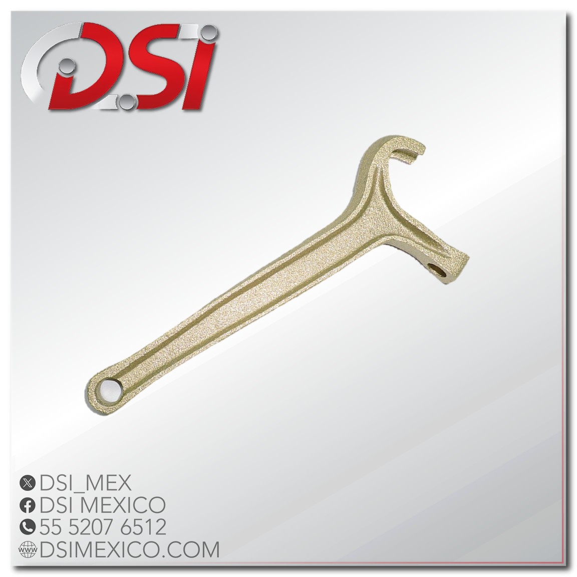 Llave de bronce para coples de 1.5″ a 4″ fabricación nacional