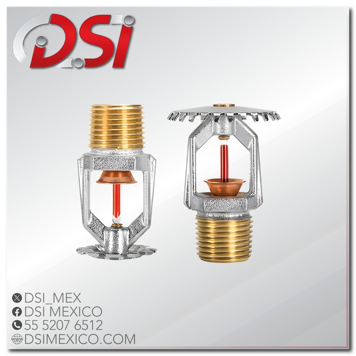 Rociador TY-FRB SSP Respuesta Rápida Cromado K=5.6 12 NPT 155°F68°C Marca Tyco