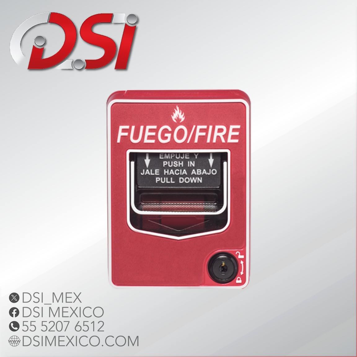 Estación manual de emergencia doble acción convencional español