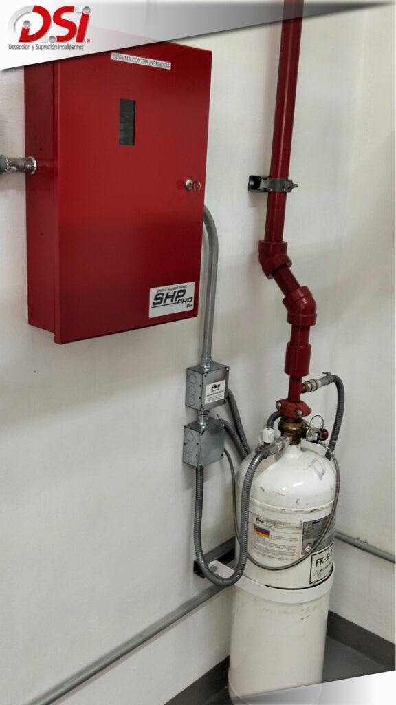 Sistema contra incendio tablero cilindro