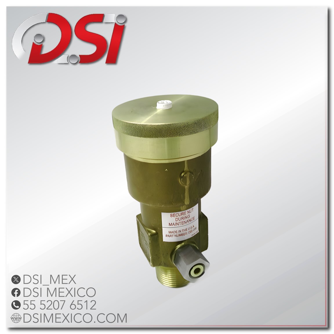 Válvula para cilindro de CO2